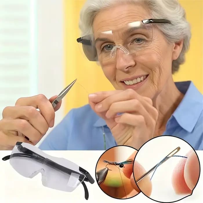 Loupes 3X portables, mains libres, vue claire, légères, pour la lecture et la réparation artisanale
