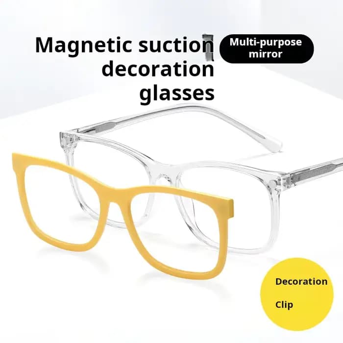 YIMARUILI hommes et femmes magnétique multicolore lunettes cadre Ultra-léger TR90 mode tendance petites