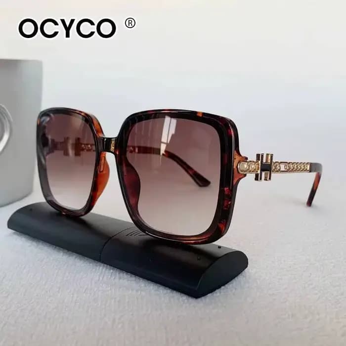 Lunettes de soleil carrées de marque Vintage pour femmes et hommes