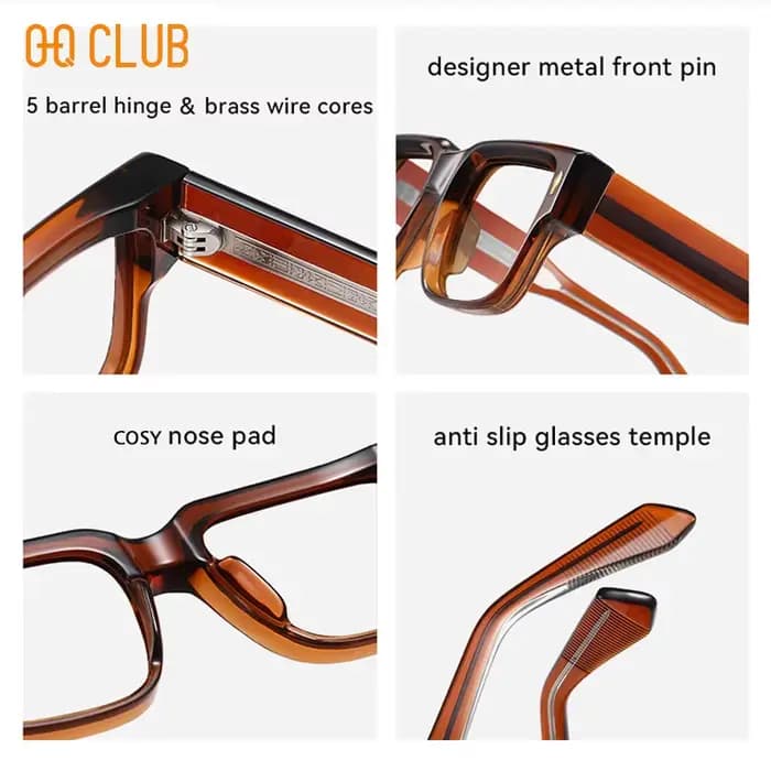 O-Q CLUB lunettes bloquant la lumière bleue pour la vue pour hommes
