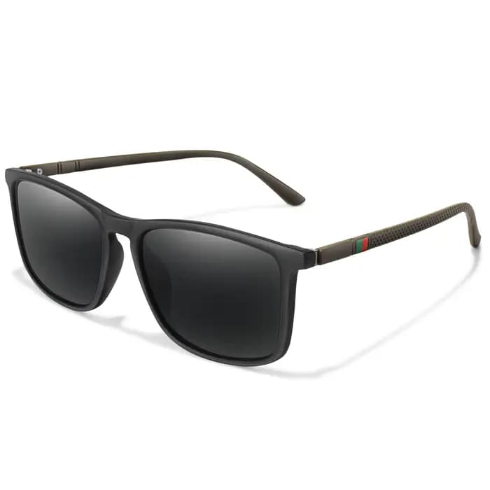 Lunettes de soleil de luxe carrées Vintage polarisées coupe-vent pour cyclisme