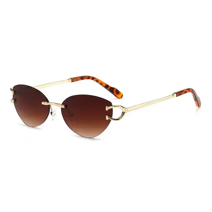 Lunettes de soleil sans monture tendance pour femme 2026 – Marque de luxe