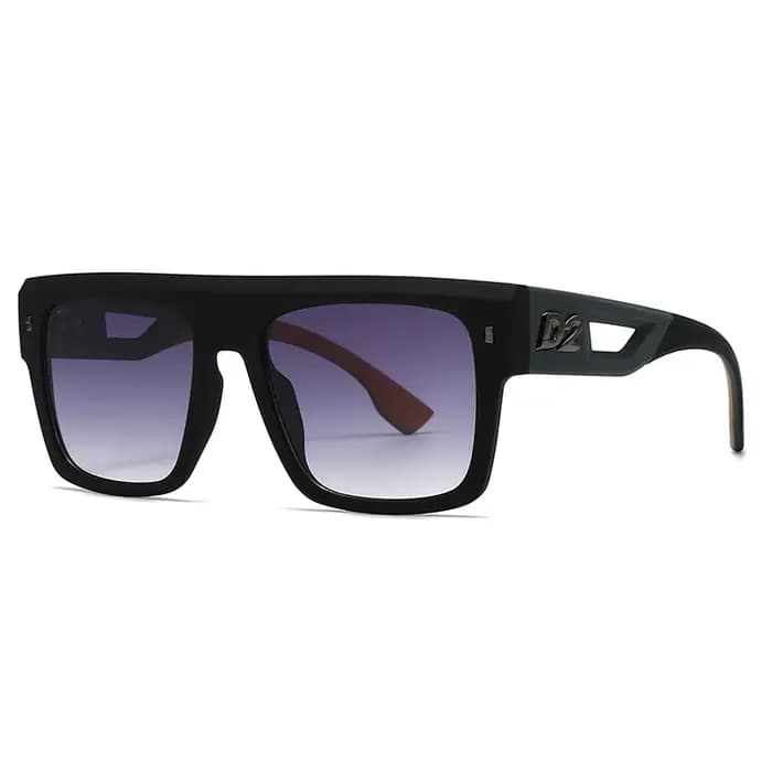 Nouvelles lunettes de soleil de créateur de mode pour hommes et femmes avec des lignes simples et minimalistes et une grande monture
