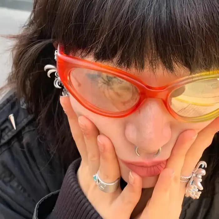 Lunettes de soleil punk Y2K pour hommes et femmes