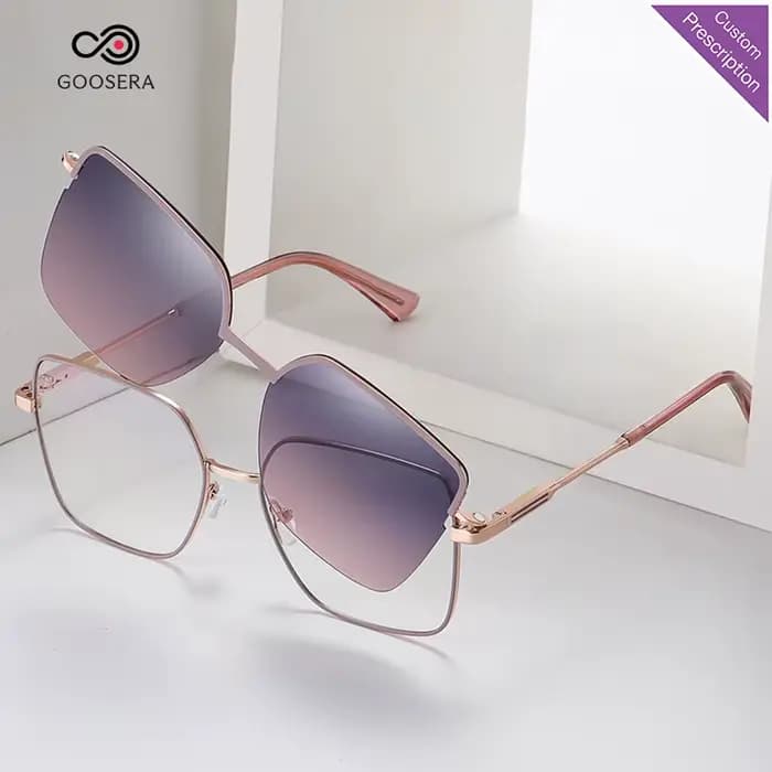 Monture de lunettes optiques surdimensionnées pour femmes