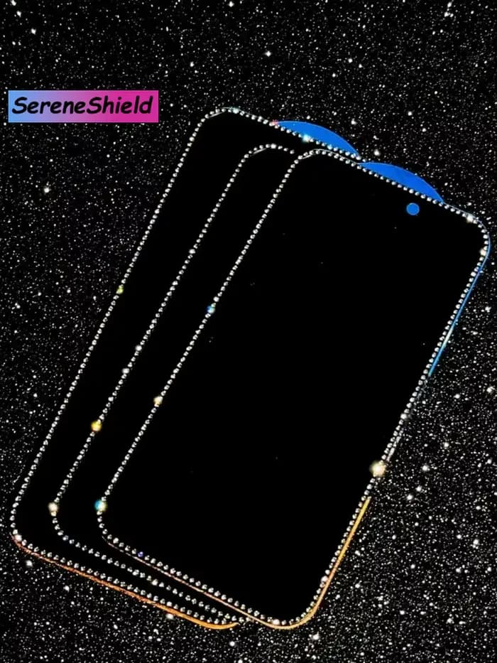 Verre trempé de luxe à paillettes diamant pour iPhone 17 Pro Max 17 pro 17air avec strass protecteur d'écran de confidentialité Film avant 17