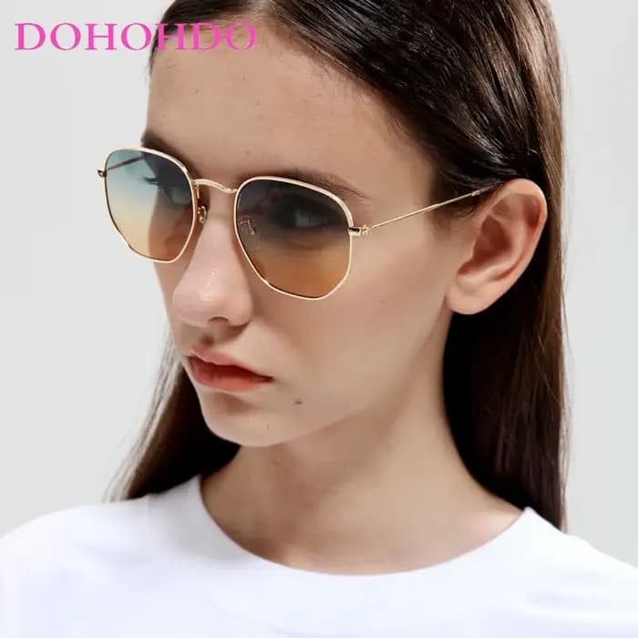 DOBathroom HDO-Lunettes de soleil rétro carrées pour femmes et hommes