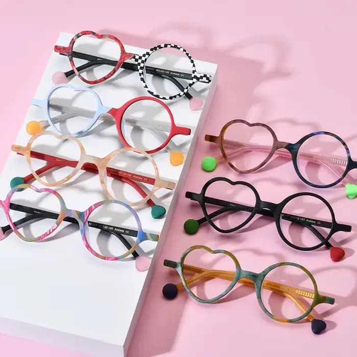 Monture de lunettes tendance multicolore pour femmes