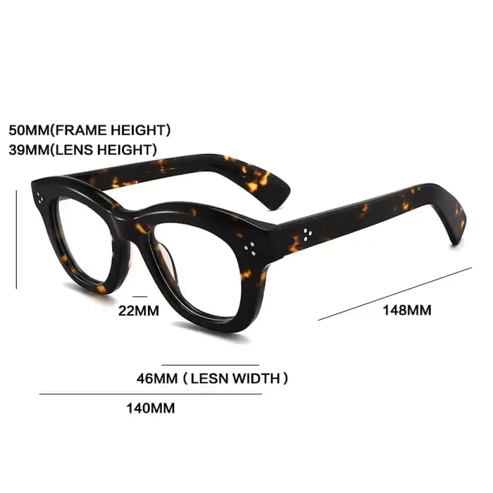 Vintage fait à la main acétate lunettes cadre femmes haute qualité