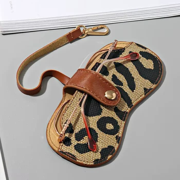 Pochette pour lunettes de soleil en cuir PU