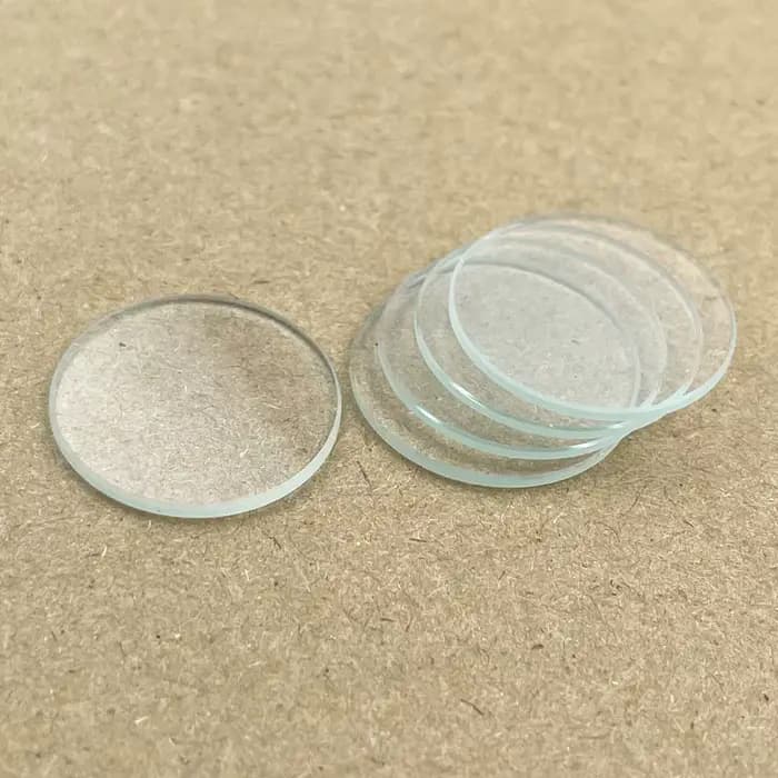 Dia. Pièces de rechange pour montre intelligente, verre cristal rond plat, lentille transparente, optique, 30.5 31 31.5 32-45mm, 1.0mm