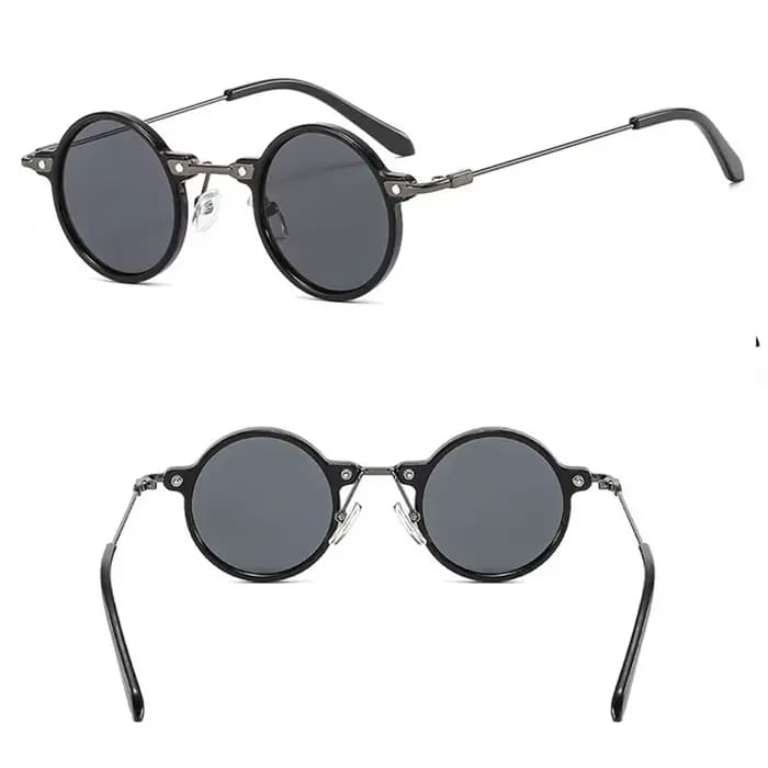 Petites lunettes de soleil rondes pour hommes et femmes