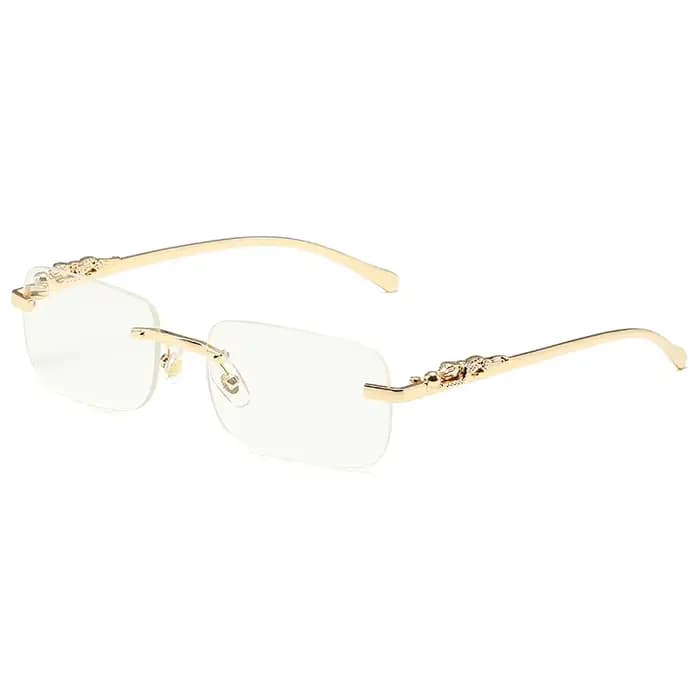 Lunettes de soleil carrées sans monture