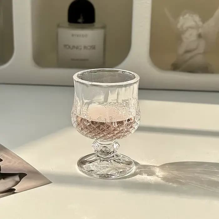 Ensemble de verres à vin de 6 tasses en verre pour peinture diamant, cadeaux de mariage créatifs de Style européen, accessoires pour la maison, verres transparents