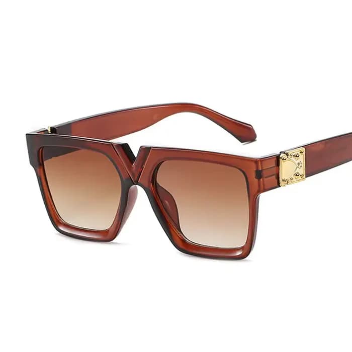 Lunettes de soleil de mode femme marque concepteur luxe lentille