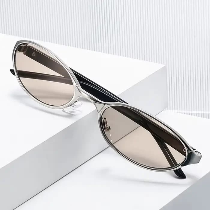 SHAUNA Nouvelles lunettes de soleil ovales de petite taille pour femmes UV400