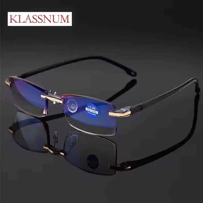 Lunettes de lecture carrées sans monture pour hommes et femmes