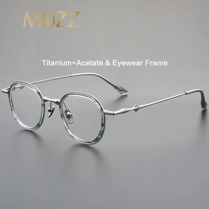 Lunettes en acétate + purTitannium faites à la main