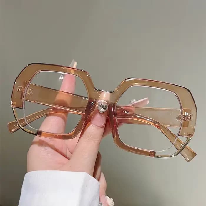 GM LUMIAS lunettes carrées surdimensionnées femmes 2025 mode lumière bleue blocage montures optiques
