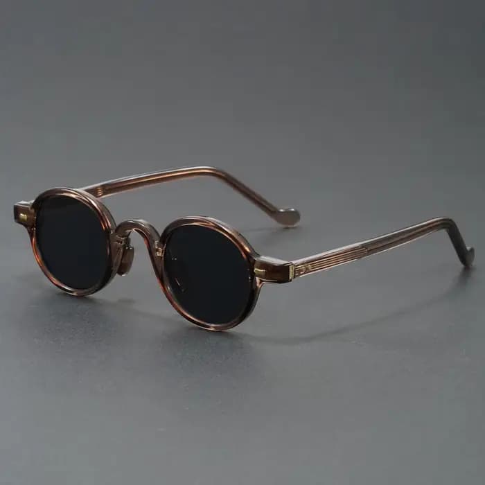 Lunettes de soleil rondes Vintage Orange pour femmes et hommes