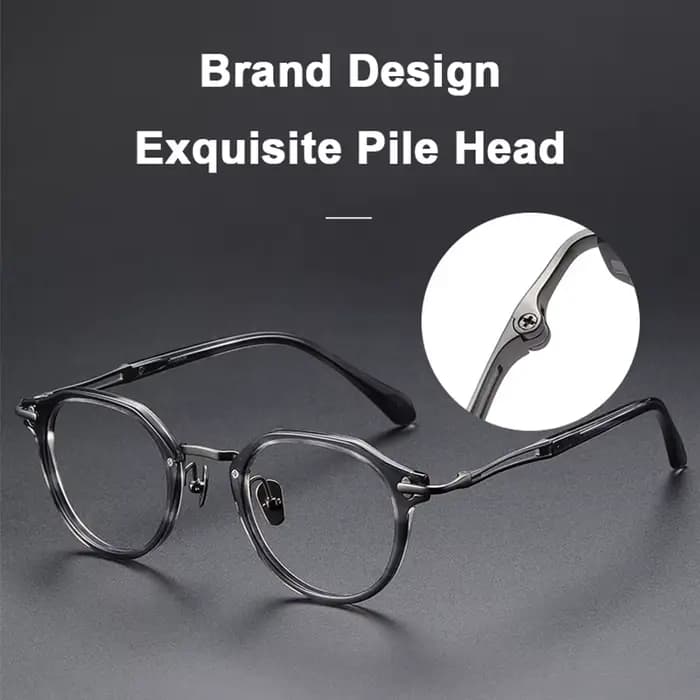Monture de lunettes en acétate de titane pur