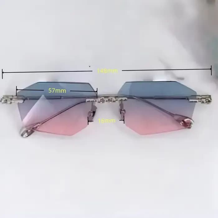 Lunettes de soleil sans monture LTKUB Maske H63