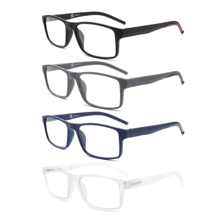 MODFANS lunettes de lecture à lumière bleue hommes lecteurs pour femmes rectangulaire Anti-éblouissement/filtre de