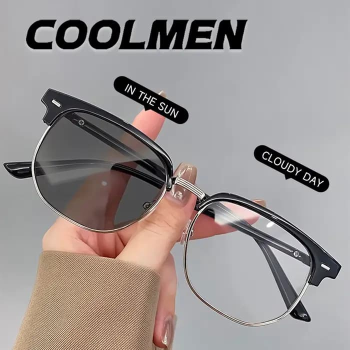 COOLMEN – lunettes de soleil photochromiques classiques pour hommes et femmes