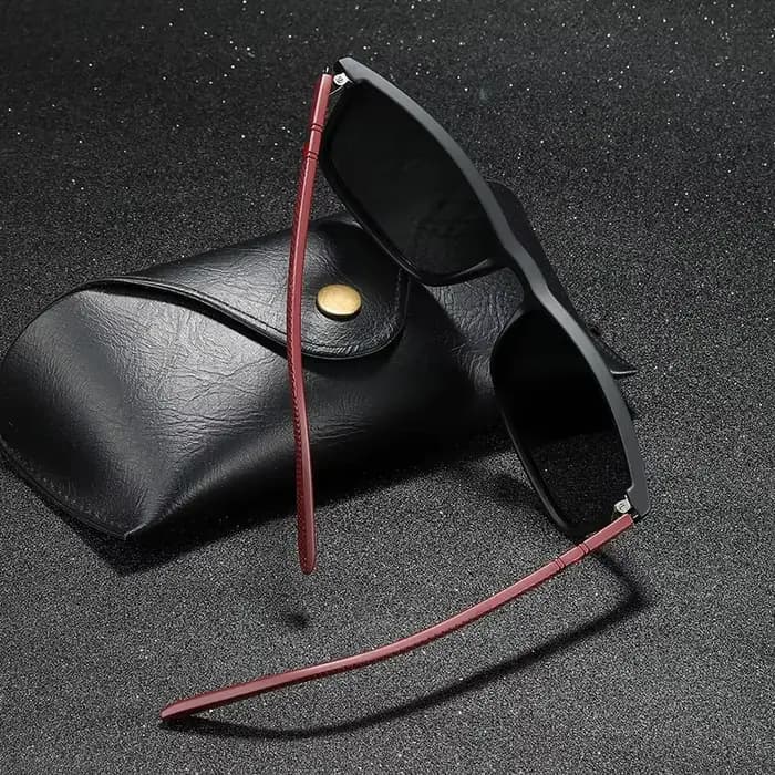 Lunettes de soleil polarisées carrées de luxe pour hommes et femmes