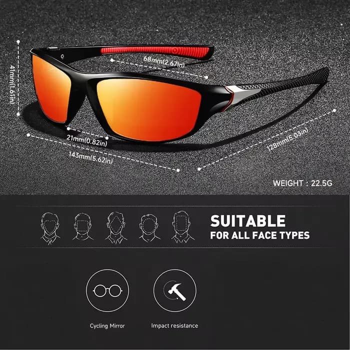 Lunettes de soleil de sport tendance pour hommes et femmes
