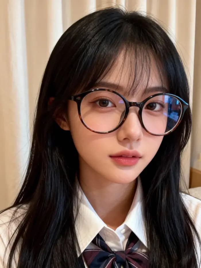 Lunettes classiques à monture noire pour femmes