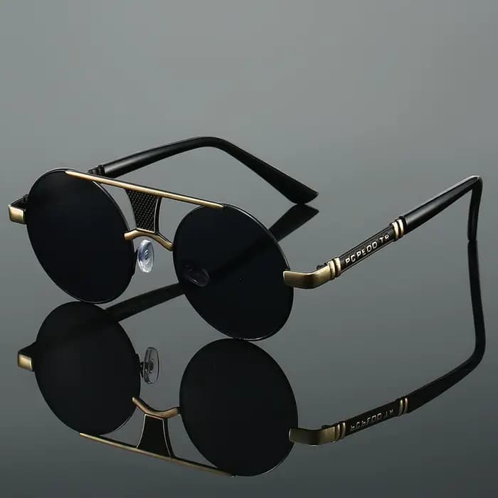 Lunettes de soleil rondes Vintage à la mode