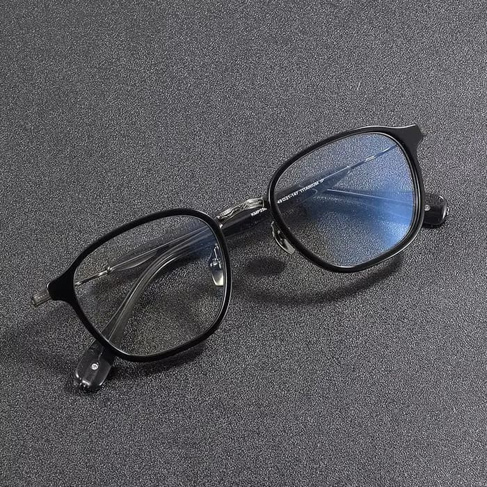Lunettes en titane, montures ovales vintage en acétate faites à la main pour femmes et hommes