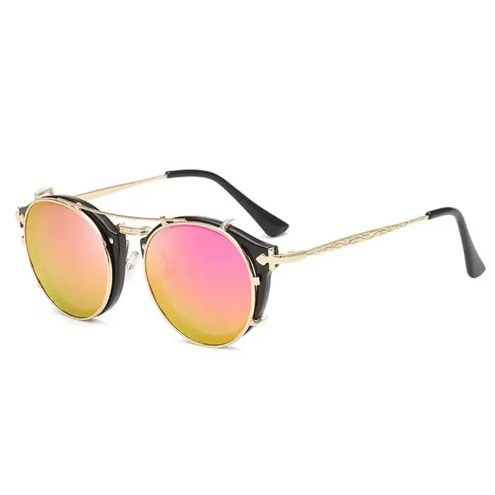 Lunettes de soleil rondes vintage pour hommes et femmes