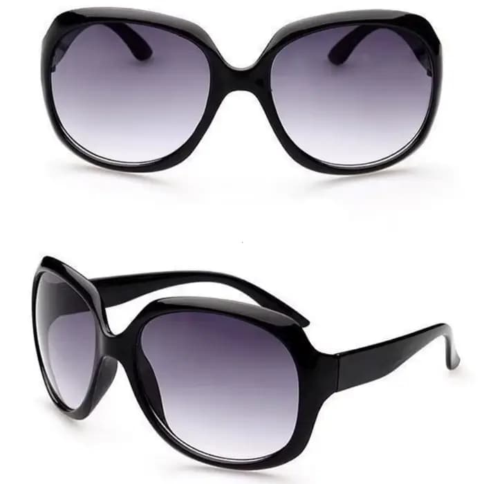 Nouvelles lunettes de soleil circulaires à grande monture pour femmes