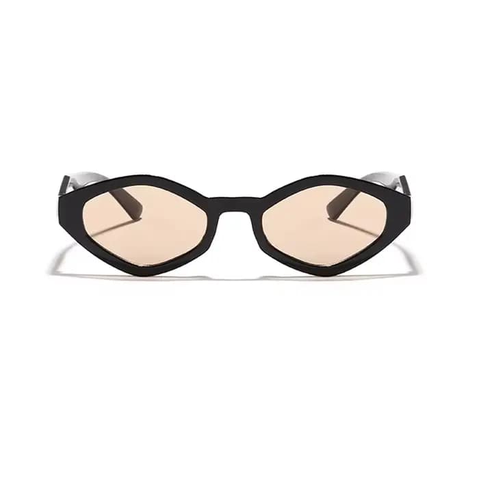Mode lunettes De soleil œil De chat Vintage marque De luxe concepteur noir irrégulier losange dames