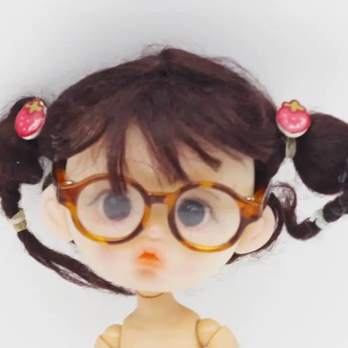 Mini lunettes à beurre multicolores, lunettes à beurre miniatures personnalisées en plastique, lunettes à monture ronde, ornement de beurre, 4.5 cm, 1.77 po