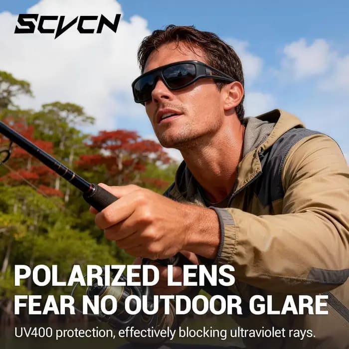 Lunettes de soleil de pêche SCVCN pour hommes