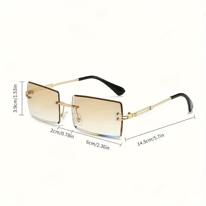 Lunettes de soleil sans monture pour femmes et hommes