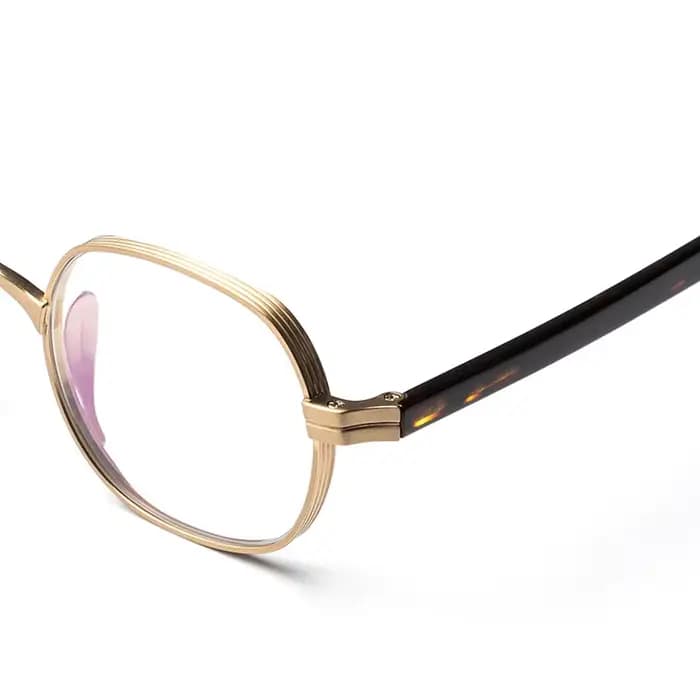 Lunettes carrées à monture en titane pour hommes et femmes