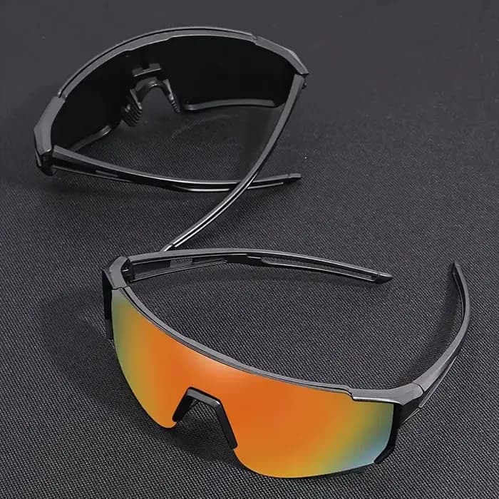 Lunettes de mode à monture large pour hommes - Matériau PC coloré