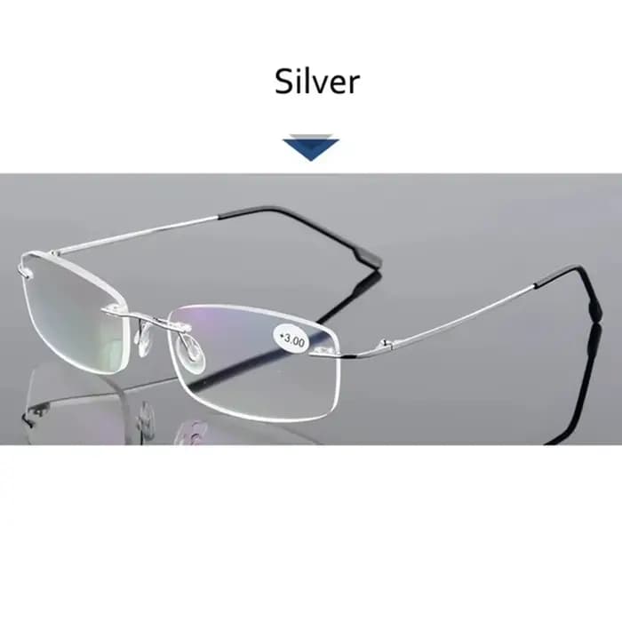 Blocage de la lumière bleue Vintage carré sans cadre lunettes