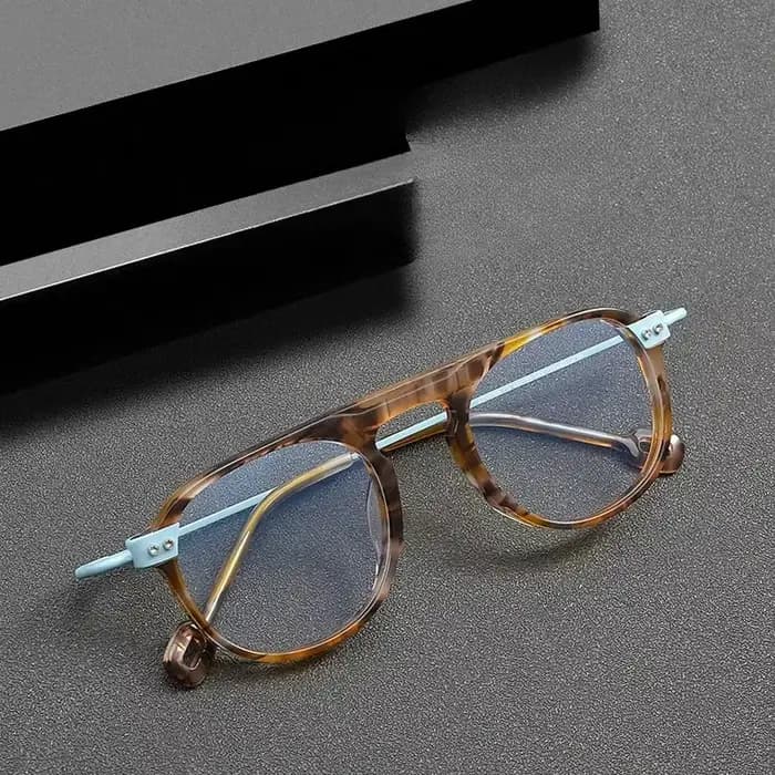 Lunettes de myopie ovales en acétate pour hommes