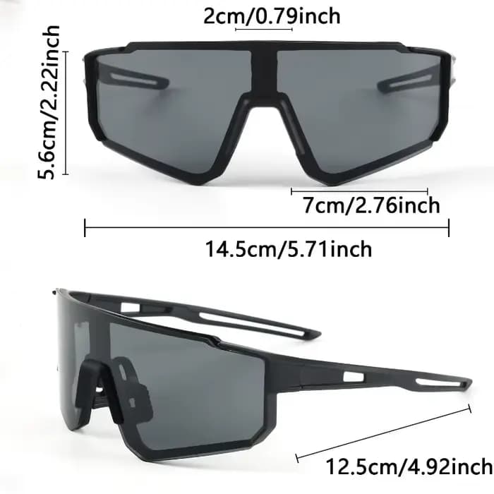 1 pièce de lunettes à la mode à grande monture pour hommes