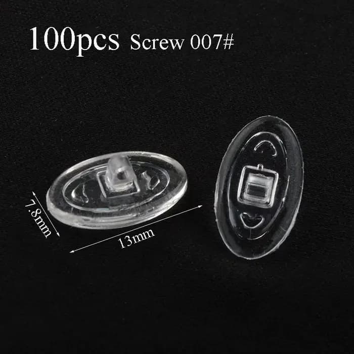 20 pièces/100 pièces Silicone Lunettes Antarcpromp ket Anti-ald Doux Confortable Ovale AntarcPads Verre Support
