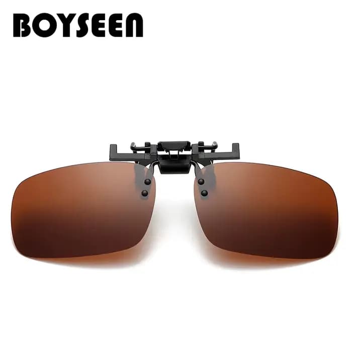 Lunettes de soleil polarisées avec clip pour la conduite