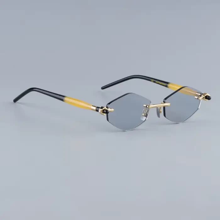Maske P60 Designer Brand Lunettes de soleil carrées sans monture en acétate sans cadre