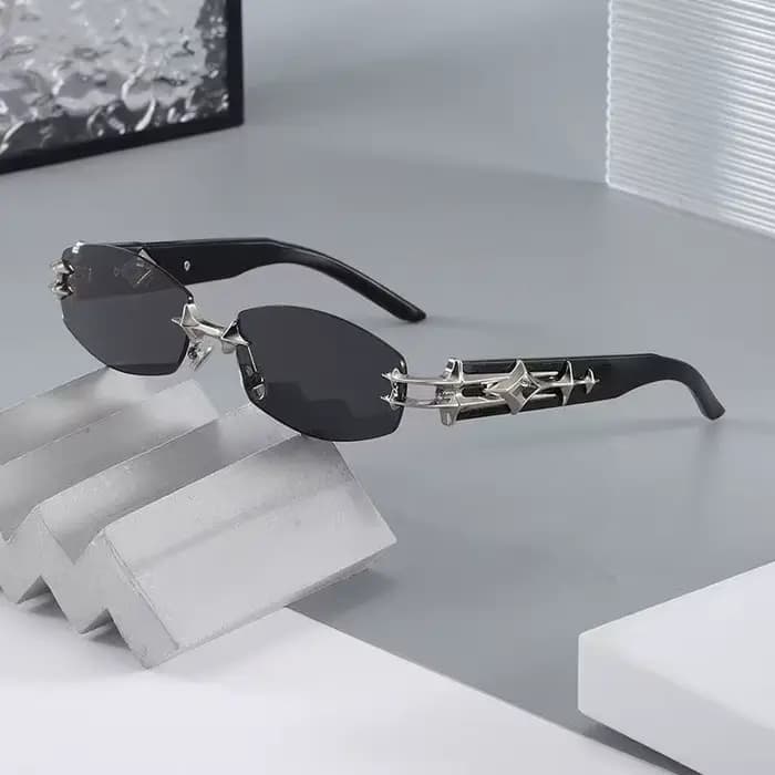 Nouvelles Lunettes de Soleil Tendance 2026 Hommes Femmes Sans Monture Biseautées Unisexe Dégradé UV400 Marque de Luxe Gafas De Sol