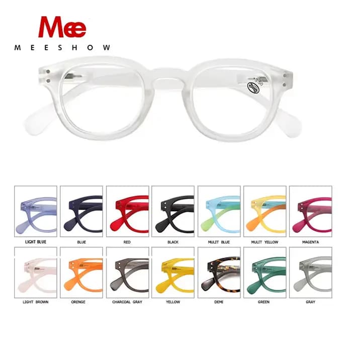 Meeshow qualité lunettes de lecture Transparent rétro Style européen hommes femmes