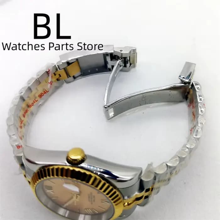 BLIGER-Montre existent pour Homme, Lunette Cannelée, Deux Tons, Index Romain, Cadran localité, Bracelet Jubilee, Verre Saphir, 36mm, 39mm, NH35A